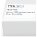 Sterlitech Polyester (PETE) Membrane Filters, 0.8 Micron, 47mm, PK100 PET0847100